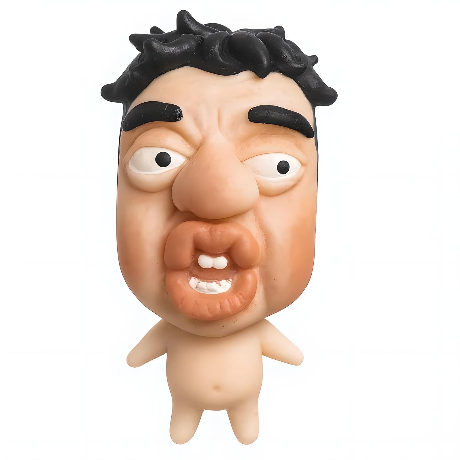 Refillable pimple popper toy squishy face fidget for stress relief and sensory play, front view